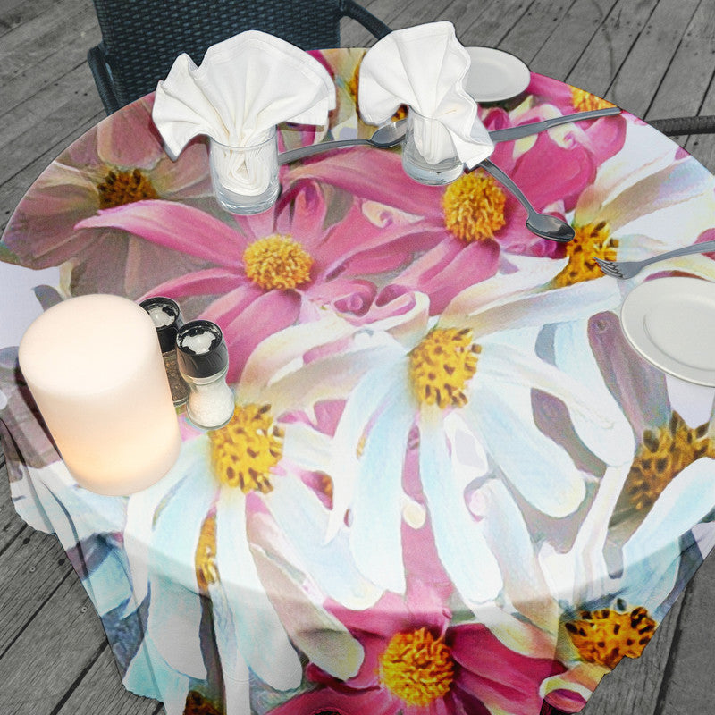 Cosmos Dreams Round Tablecloth by Fifo