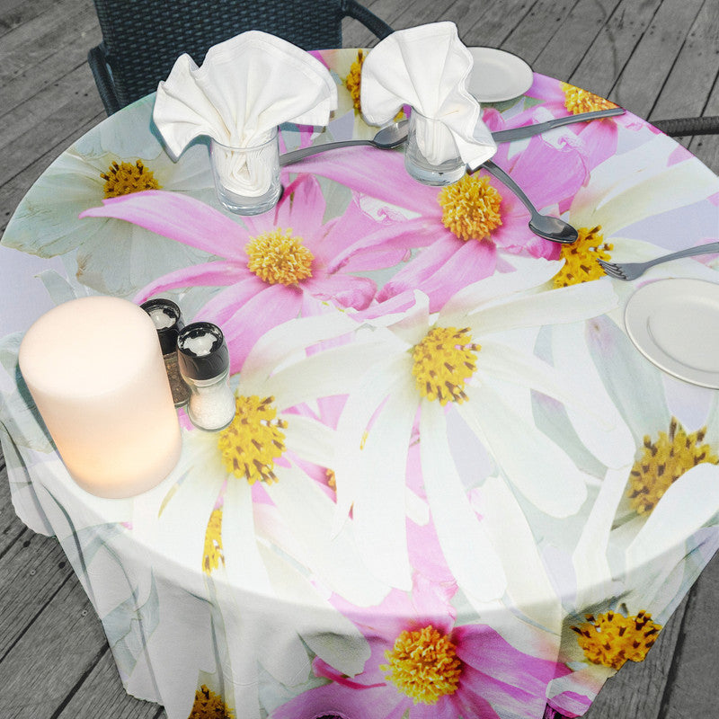 Cosmos Round Tablecloth by Fifo