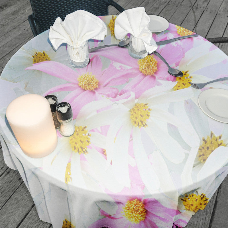 Cosmos Soft Round Tablecloth by Fifo