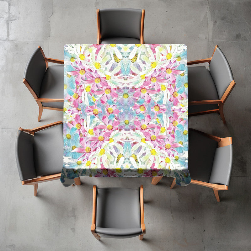 Cosmos Watercolour Square Tablecloth by Fifo