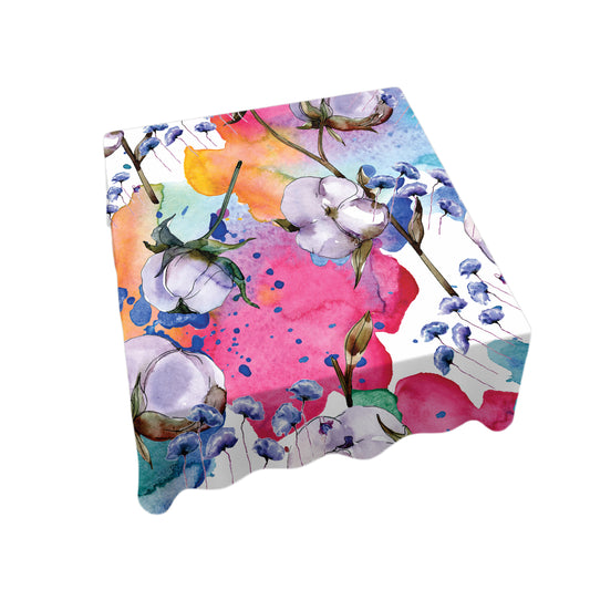 Cotton Blossoms Square Tablecloth