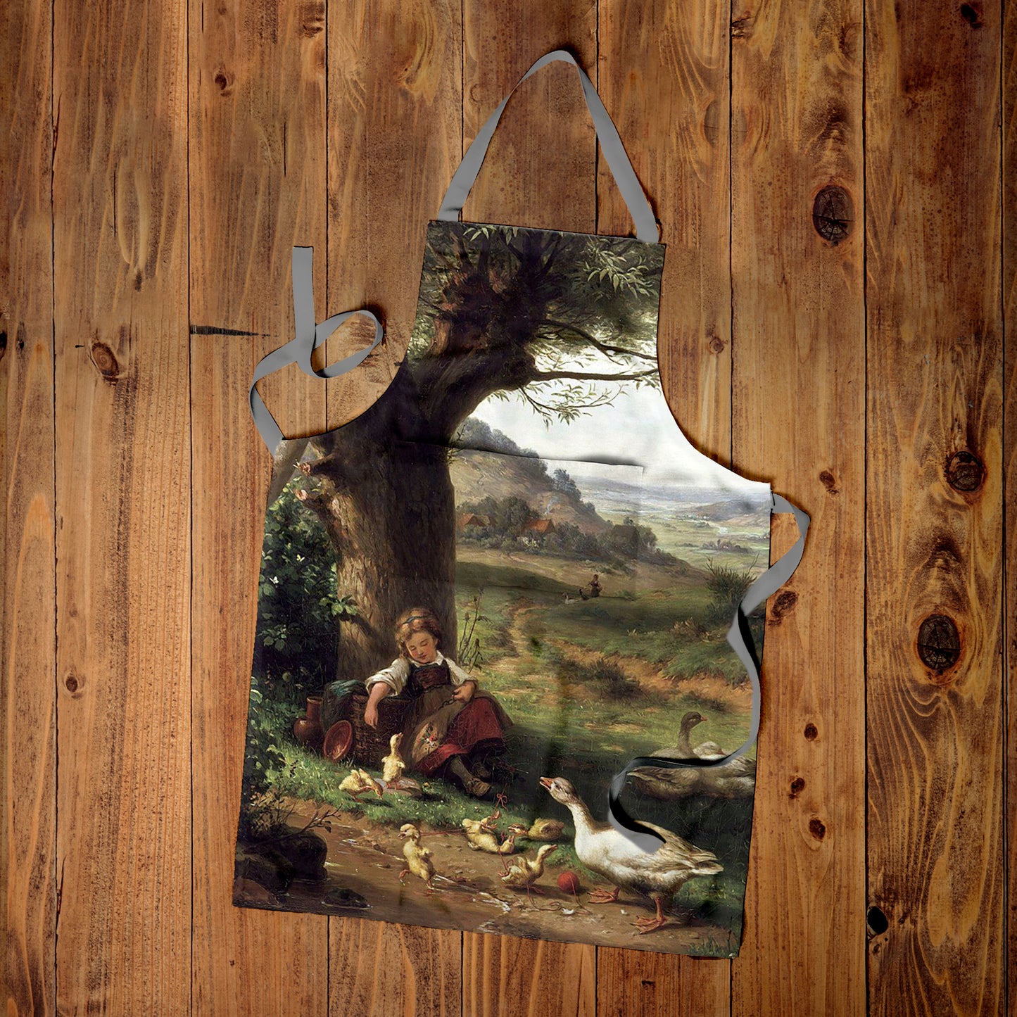 Country Geese Medium Length Apron