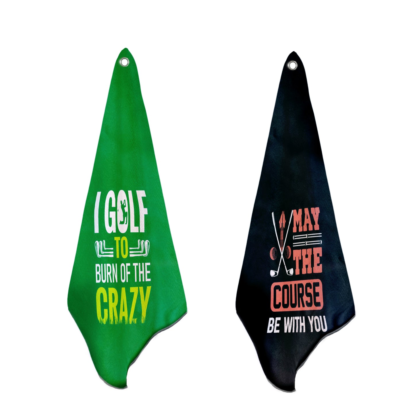 Course be with you Golf Towel Set of 2