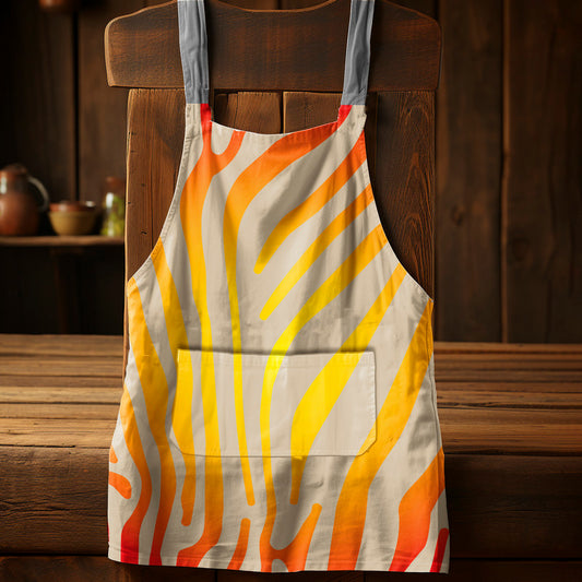 Crazy Zebra Medium Length Apron
