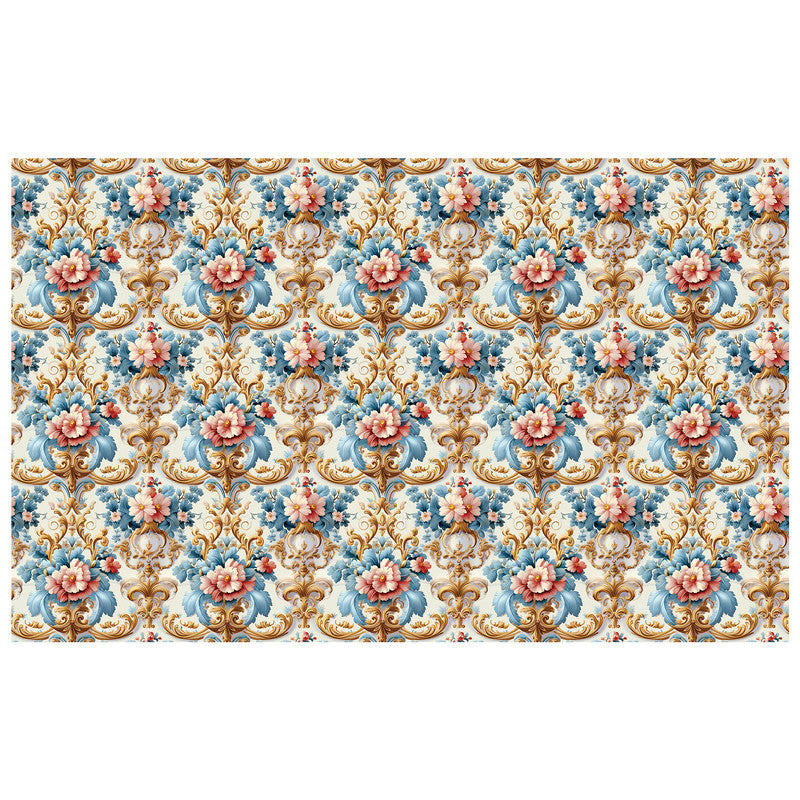 Cream And Gold Rectangle Tablecloth