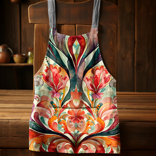 Crimson Touch Medium Length Apron