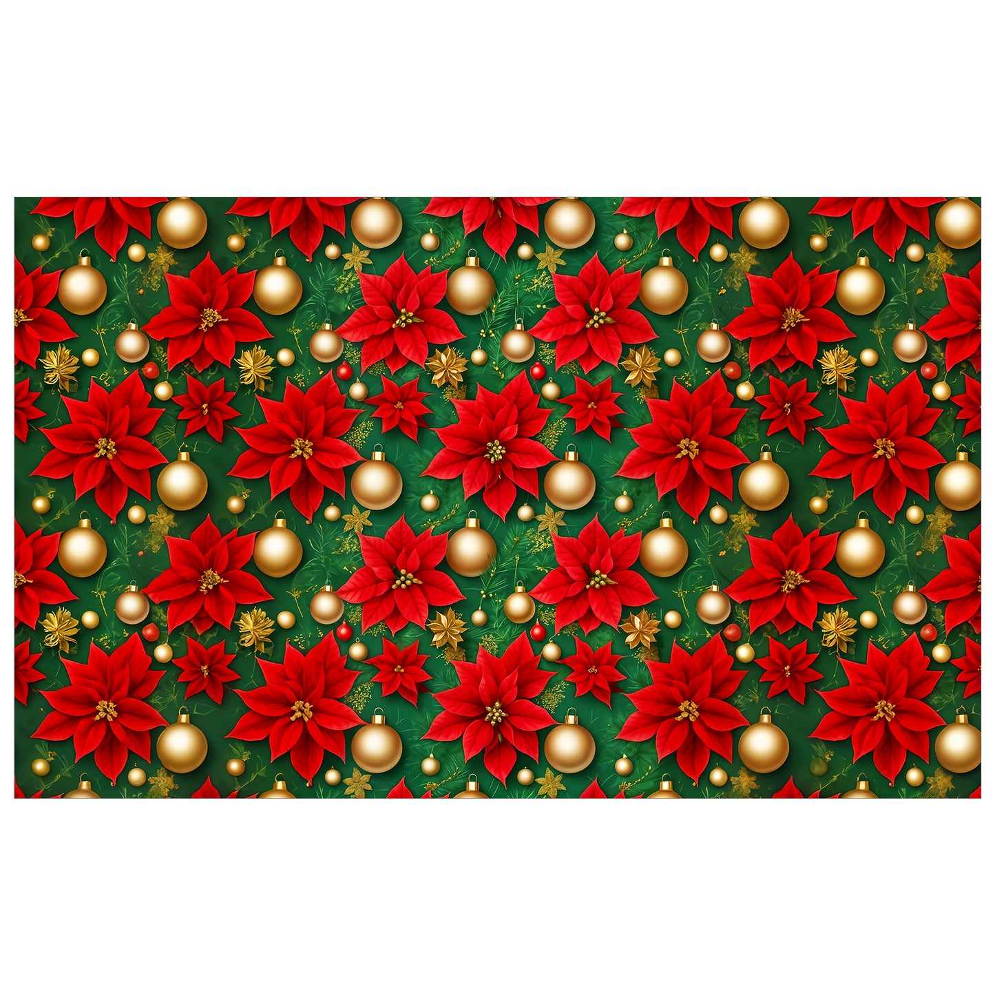 Crimson Christmas Rectangle Tablecloth