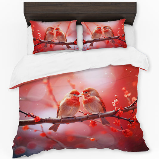 Crimson Devotion Duvet Cover Set