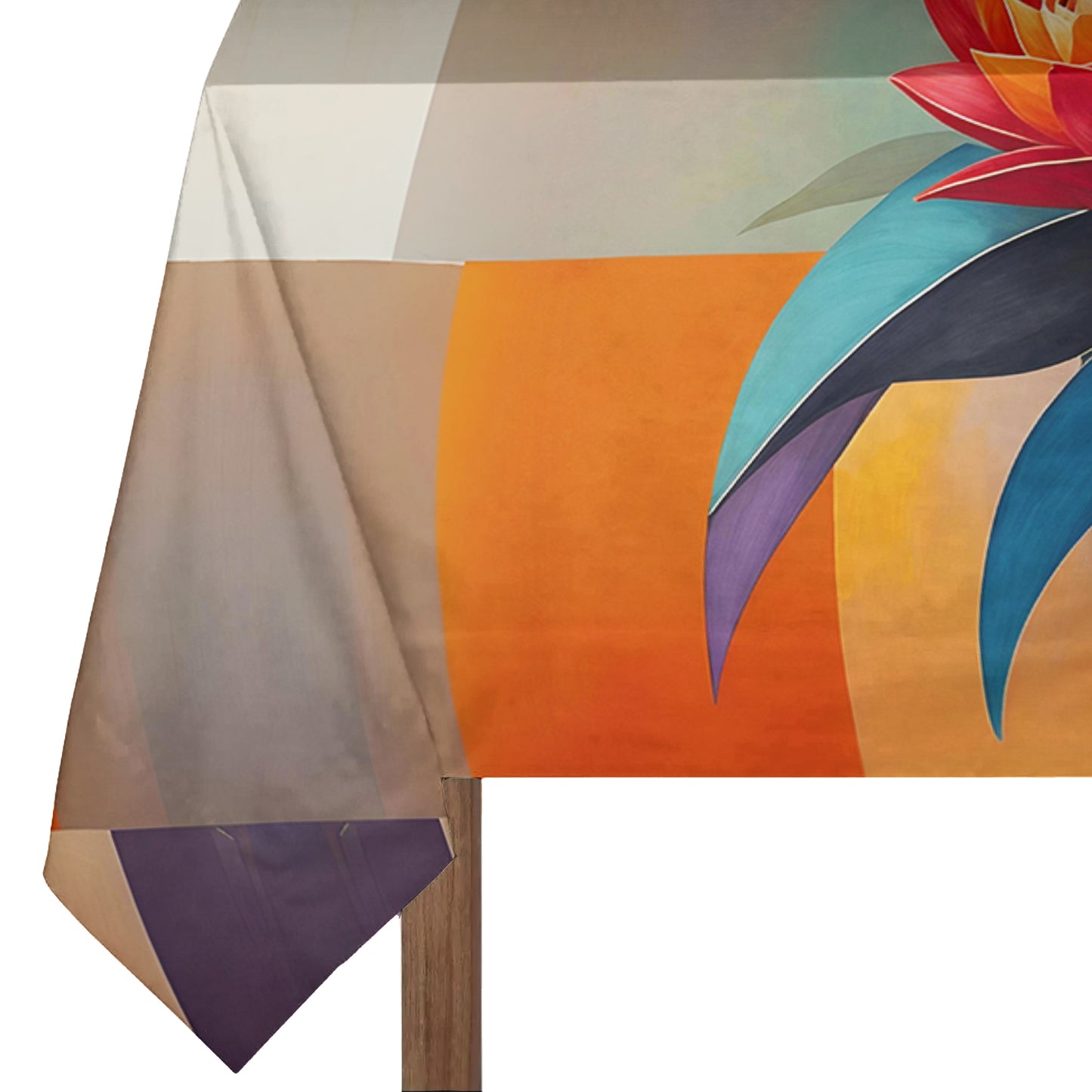 Cubic Bouquet Rectangle Tablecloth