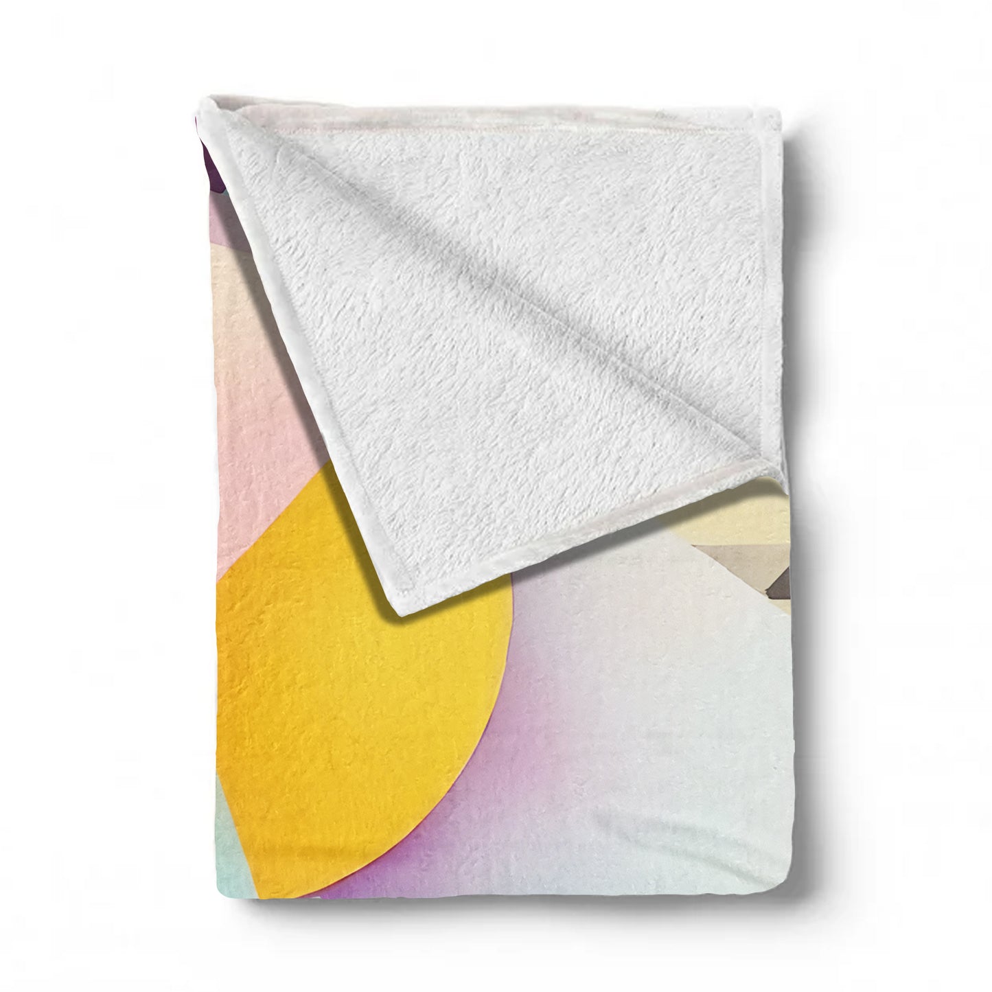 Cubism Pastel Art Light Weight Fleece Blanket