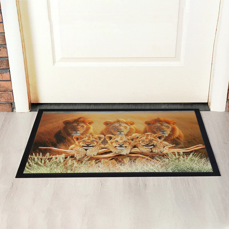 Cubs Are Lions Door Mat