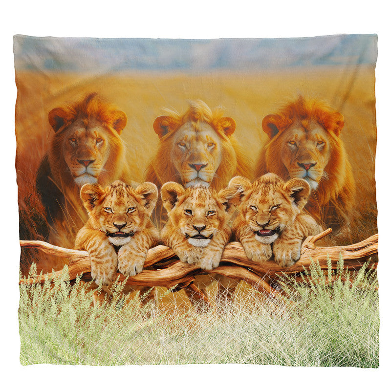 Cubs Are Lions Light Weight Fleece Blanket