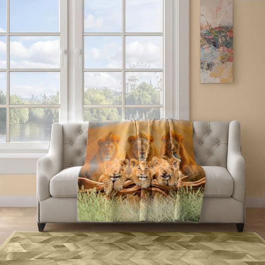Cubs Are Lions Light Weight Fleece Blanket