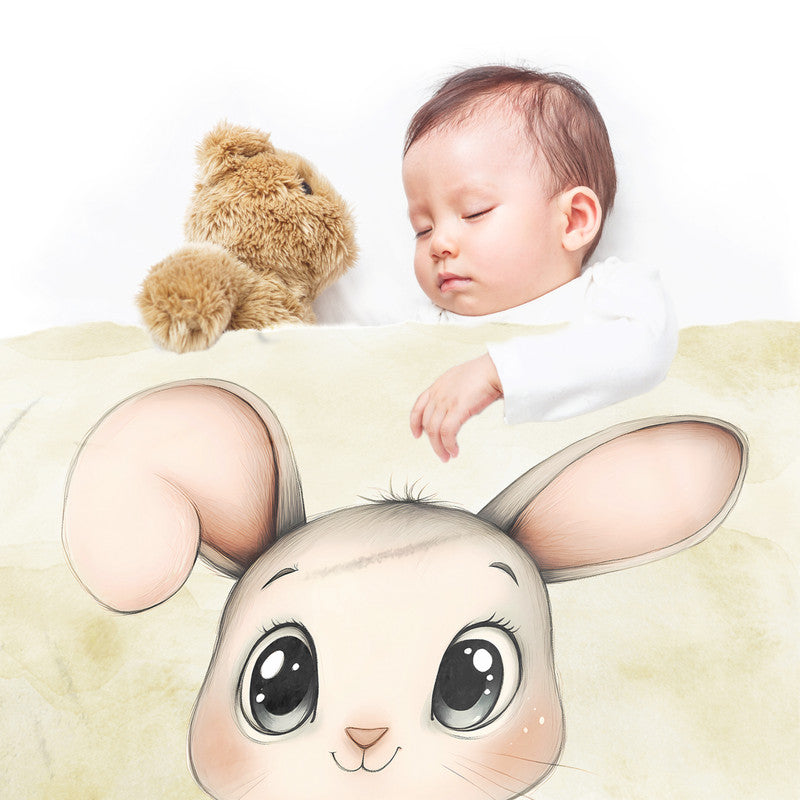 Cute Bunny Minky Blanket by Wikus Schalkwyk