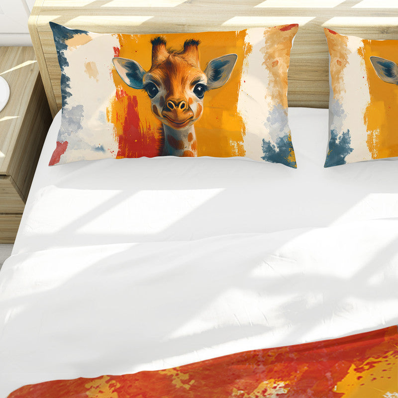 Cute Giraffe Duvet Cover Set by Wikus Schalkwyk