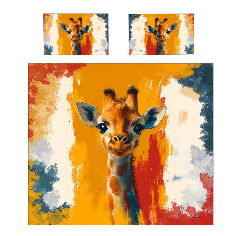 Cute Giraffe Duvet Cover Set by Wikus Schalkwyk