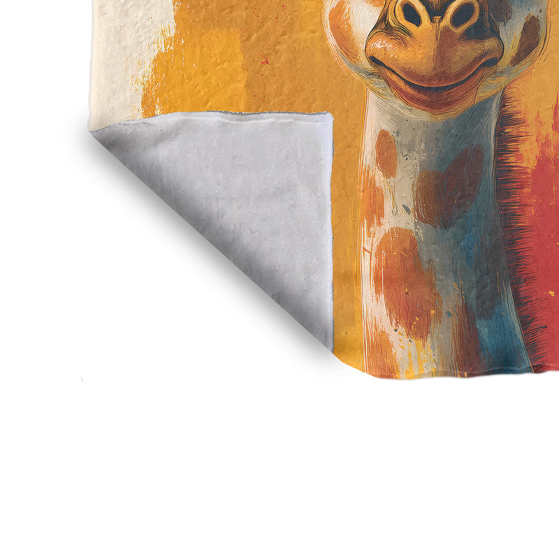 Cute Giraffe Minky Blanket by Wikus Schalkwyka