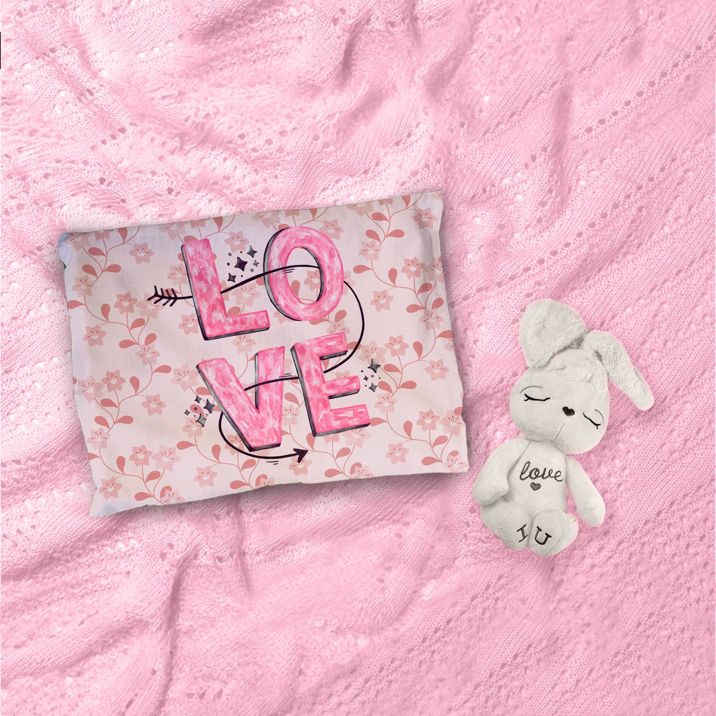 Cute Baby Girl Cot Set