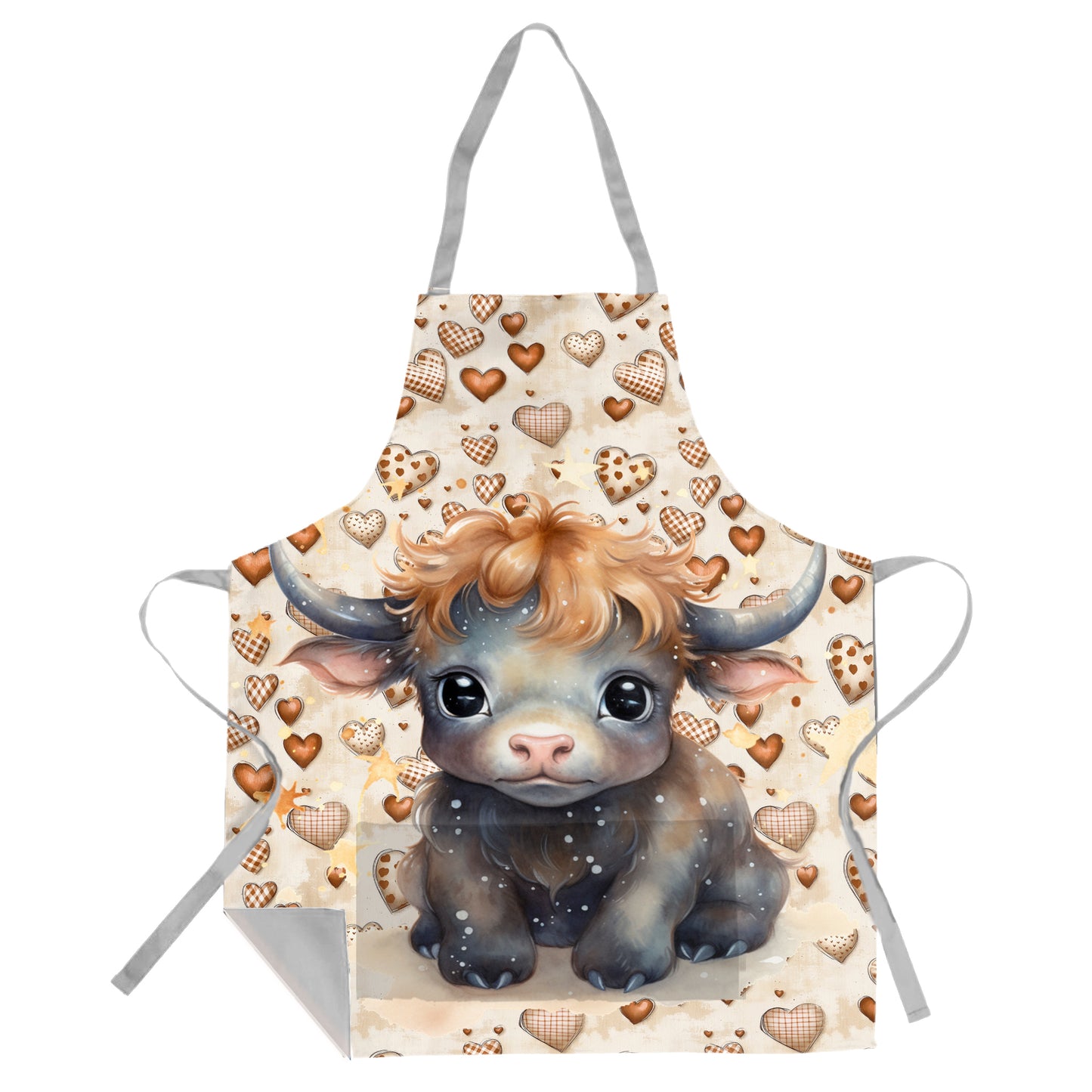 Cute Bull Hearts Apron by Mark van Vuuren