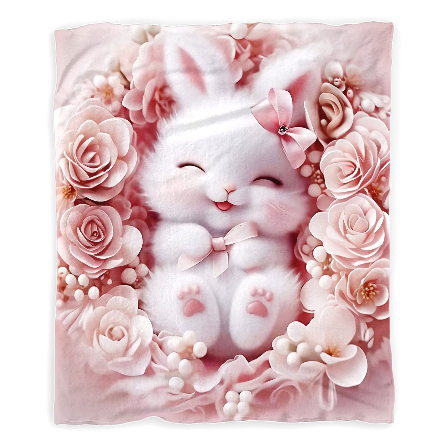 Cute Bunny Minky Blanket