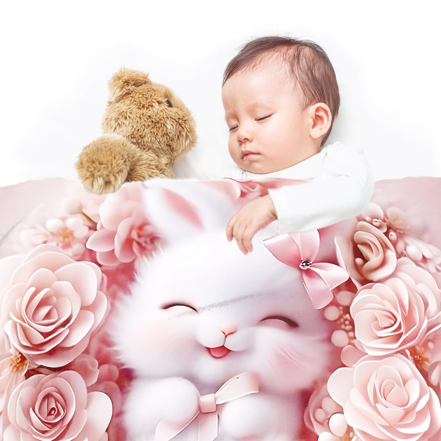 Cute Bunny Minky Blanket