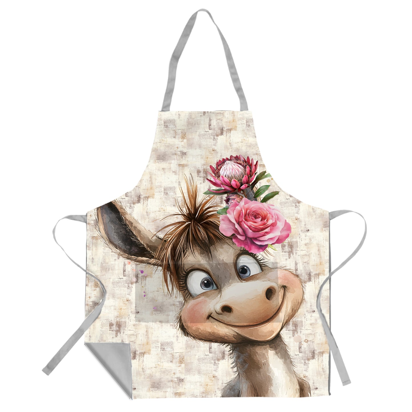 Cute Flower Donkey Apron by Mark van Vuuren