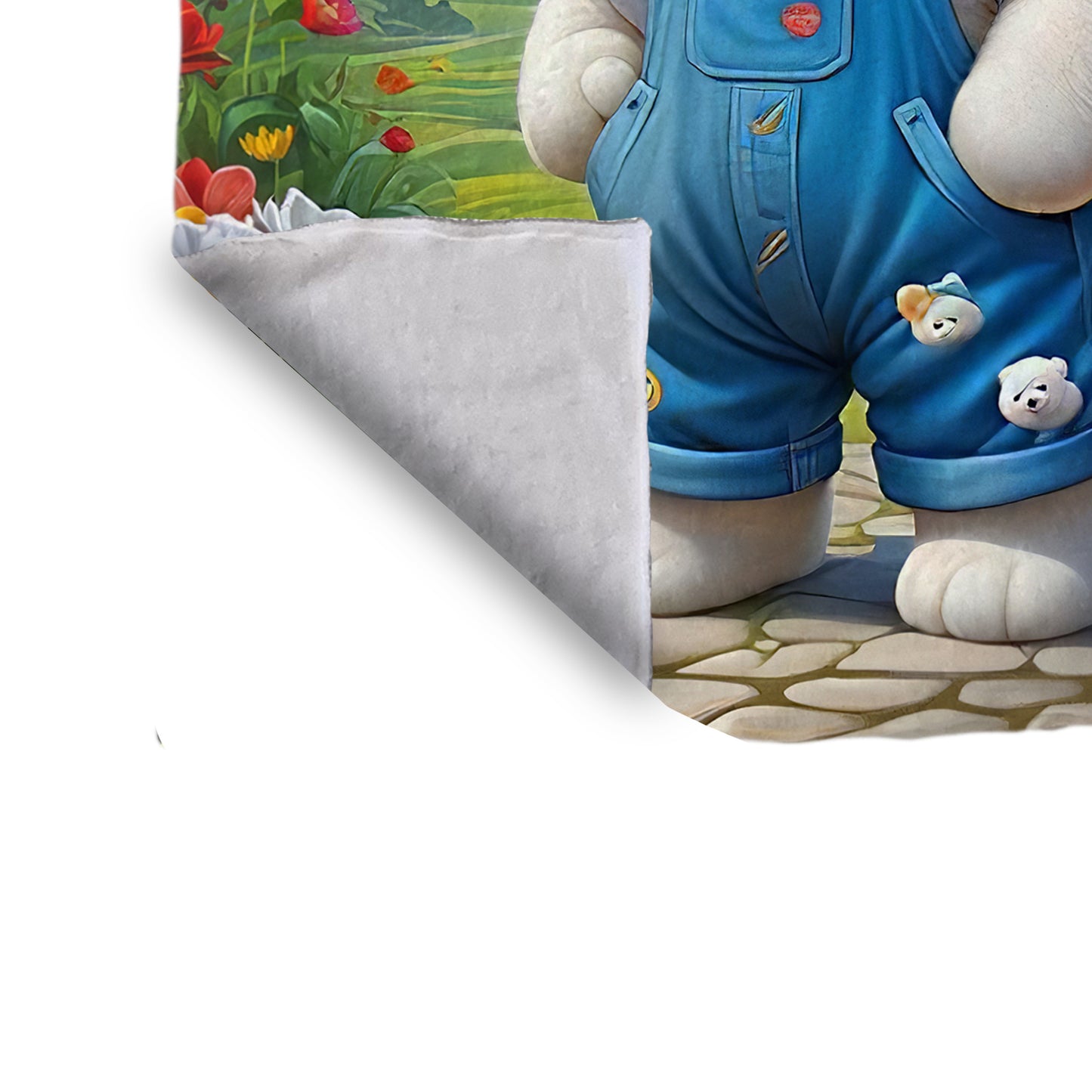 Cute Polar Bear Minky Blanket