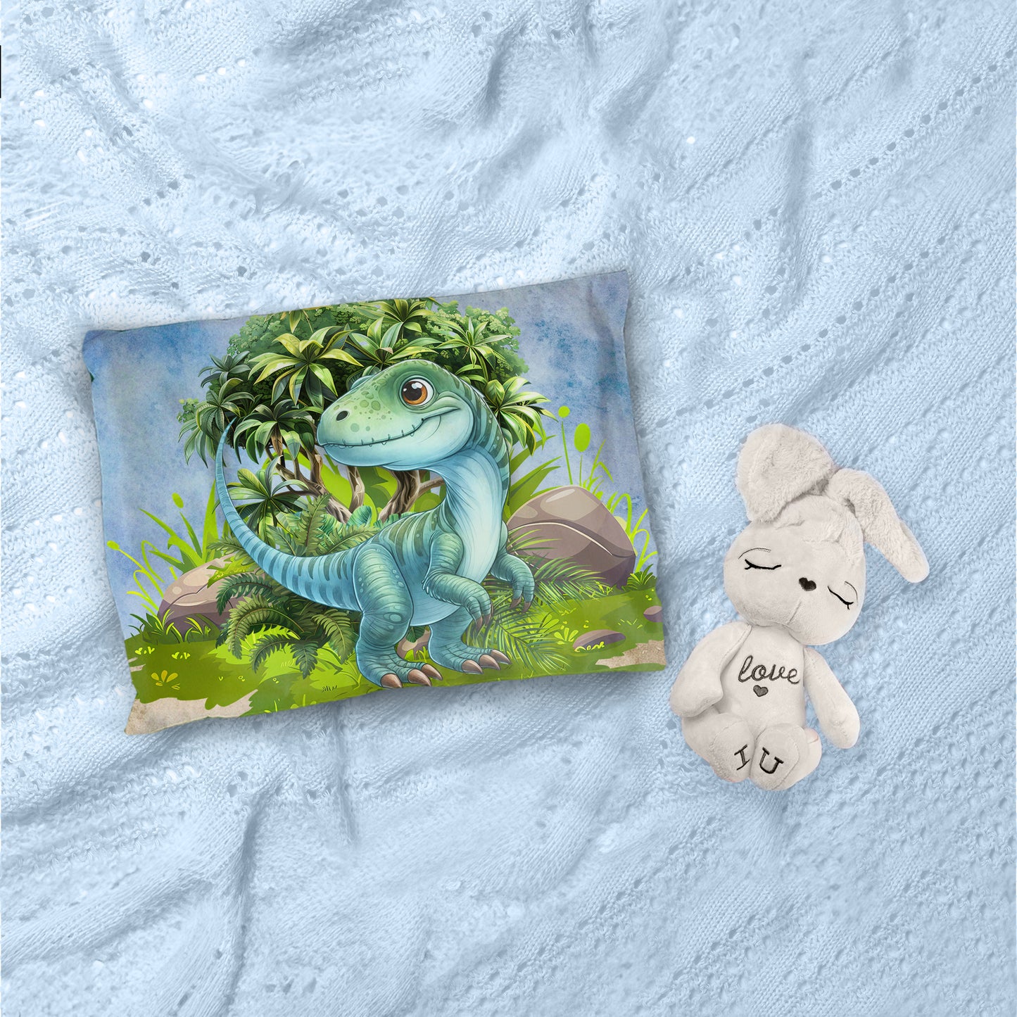 Cute Velociraptor Cot Set