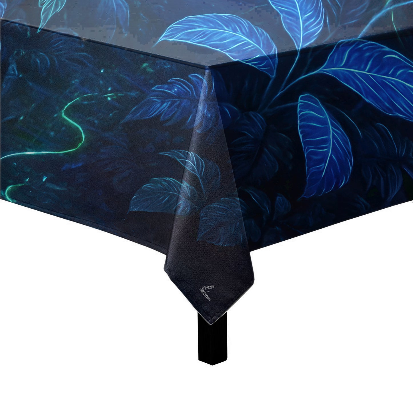 Cyber Neon Jungle Square Tablecloth by Nathan Pieterse