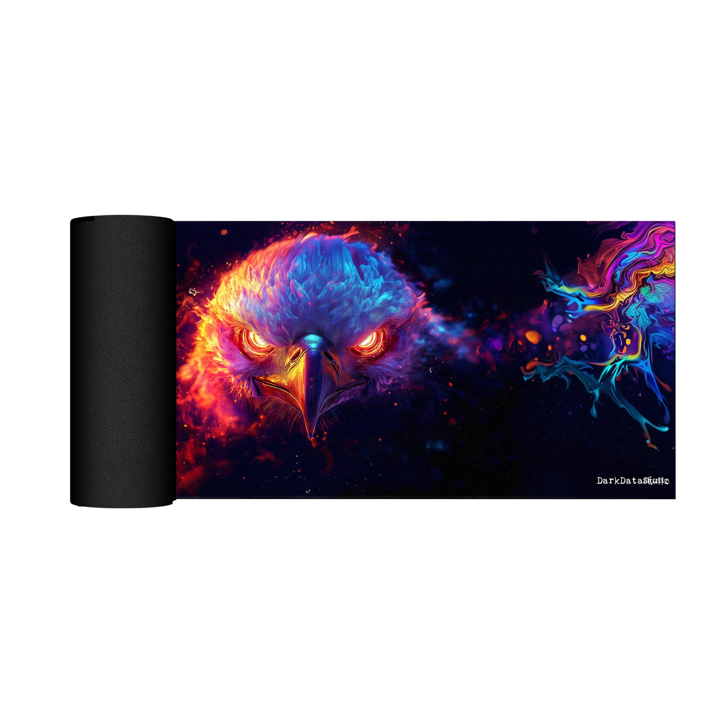 Cyberpunk Eagle Large Desk Pad by Wikus Schalkwyk