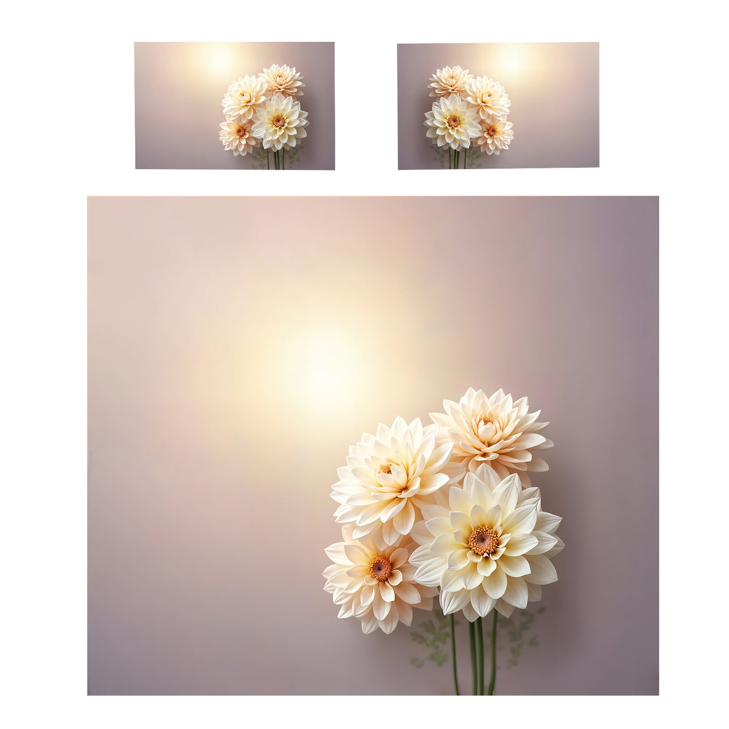 Dahlia Bloom Duvet Cover Set