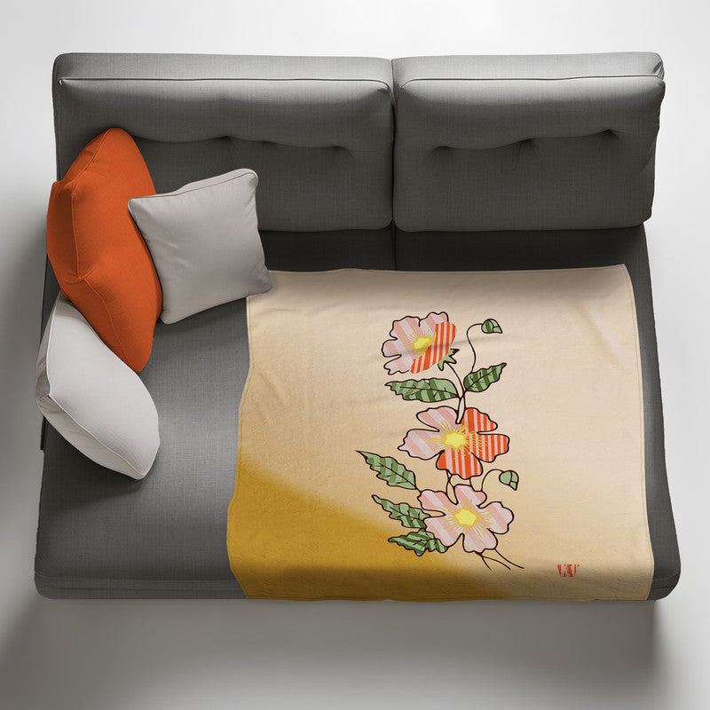 Daisies Light weightFleece Blanket By Wikus Hattingh