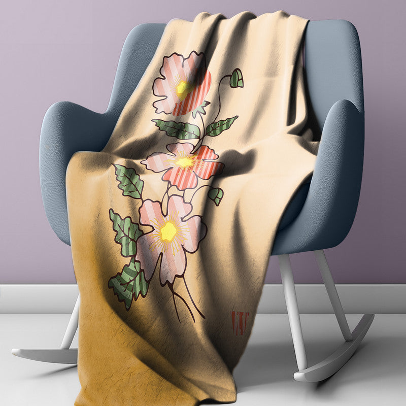 Daisies Light weightFleece Blanket By Wikus Hattingh