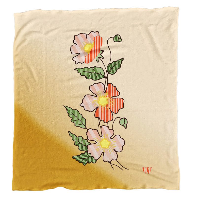 Daisies Light weightFleece Blanket By Wikus Hattingh