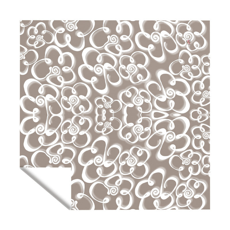 Daisies on Mocha Square Tablecloth By Fifo