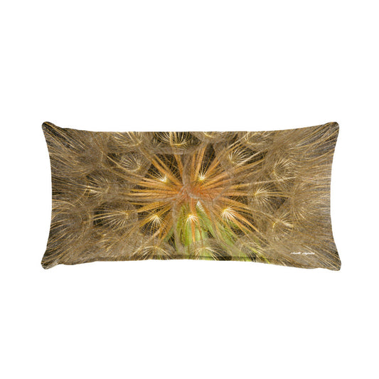Dandelion Close Up Oblong Luxury Scatter by Annette Heymans
