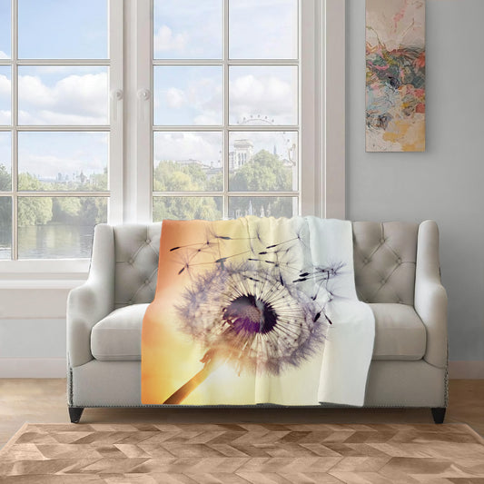 Dandelion Light Weight Fleece Blanket