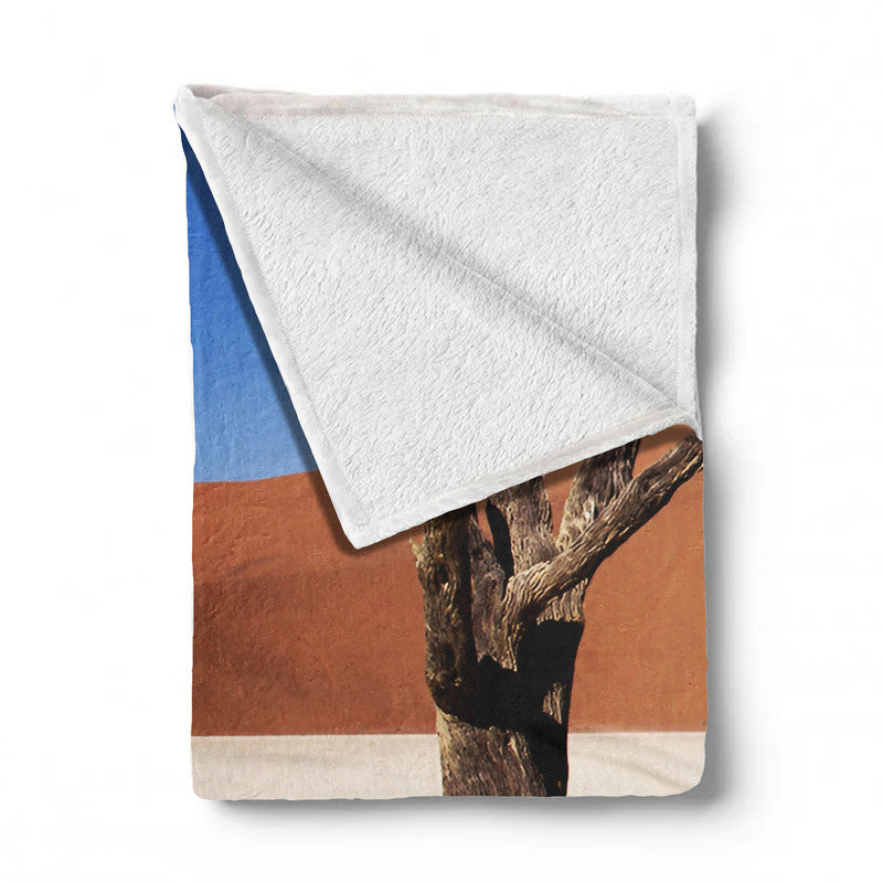 Deadvlei Sossusvlei Trees Desert Namibia Light Weigt Fleece Blanket By Fanie Heymans
