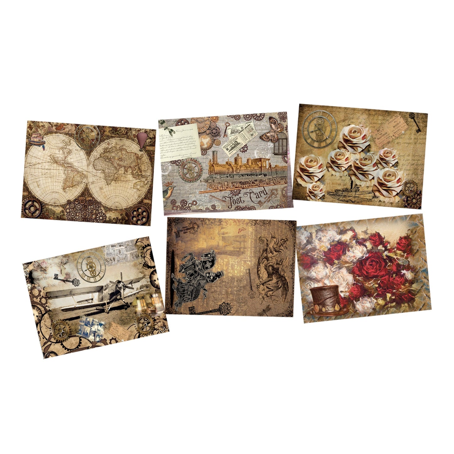 Steampunk Decoupage A4 or A5