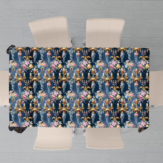 Deep Sea Blue Rectangle Tablecloth