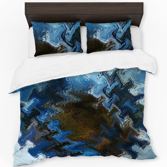 Deep Blue Duvet Cover Set