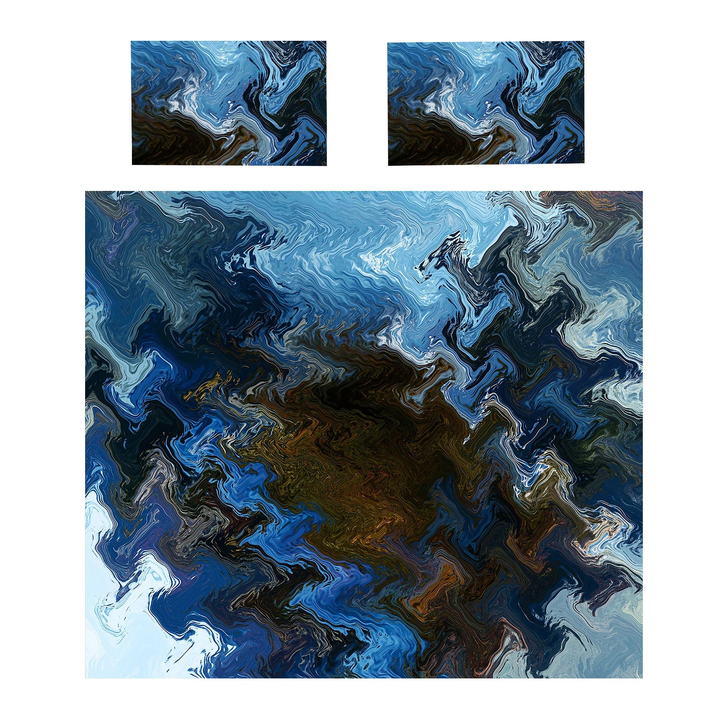 Deep Blue Duvet Cover Set