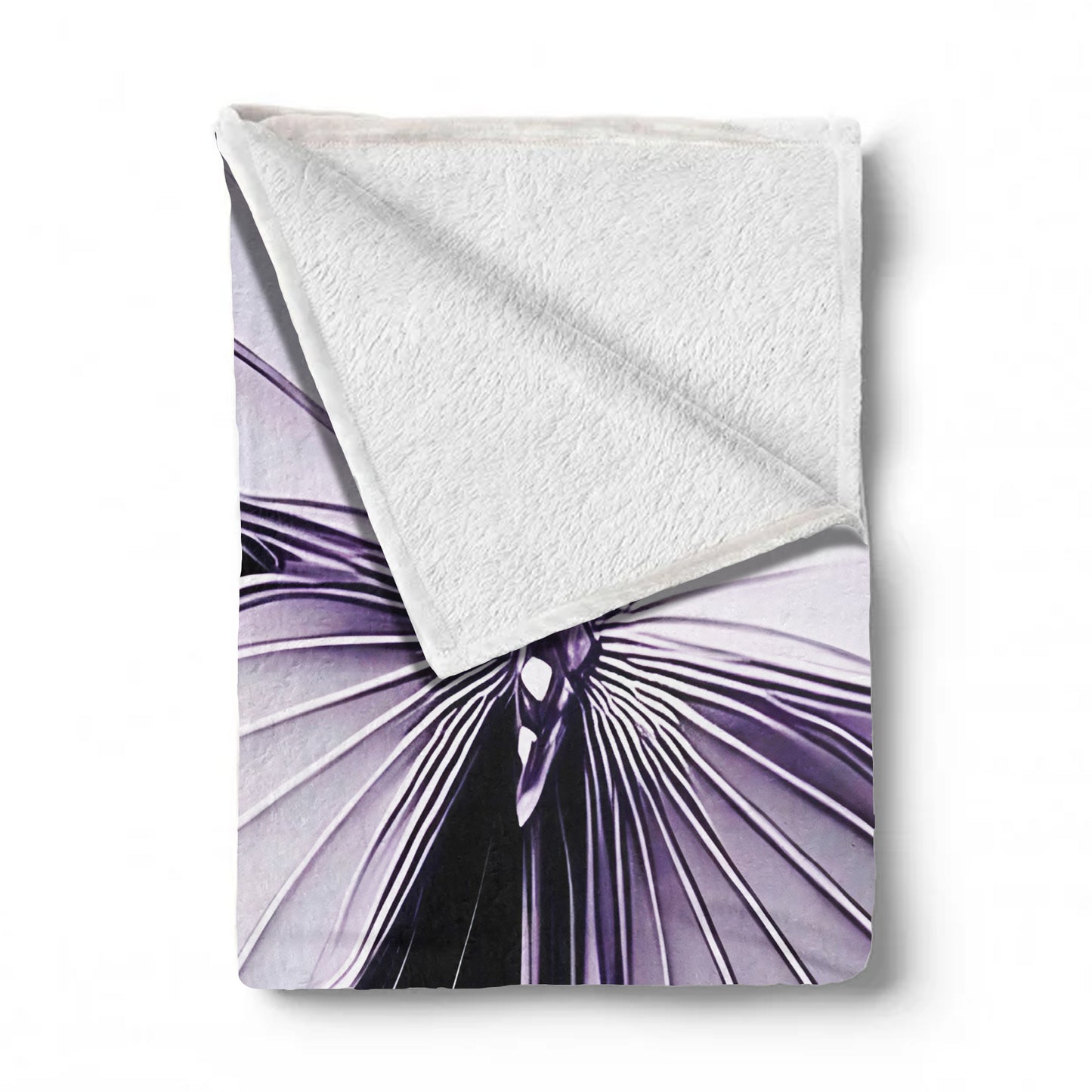 Deep Violet Butterfly Wings Light Weight Fleece Blanket