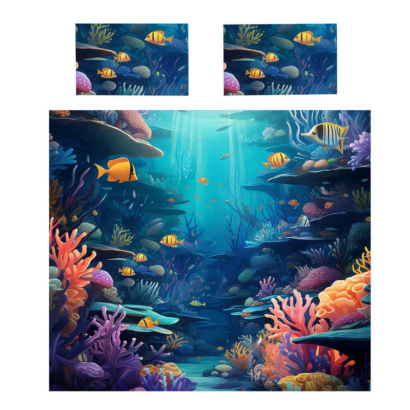 Deepsea Deep Blue Duvet Cover Set
