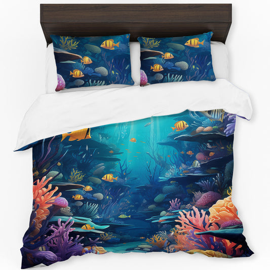 Deepsea Deep Blue Duvet Cover Set
