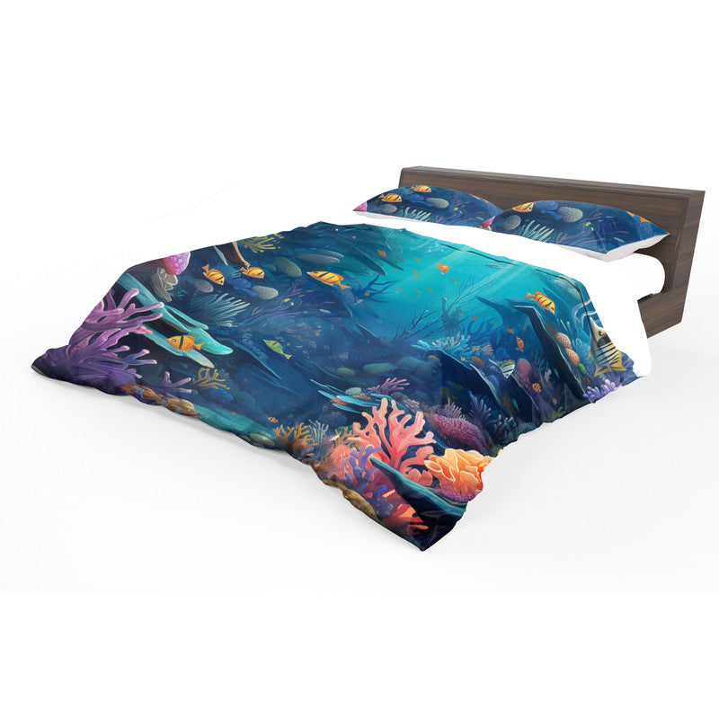 Deepsea Deep Blue Duvet Cover Set