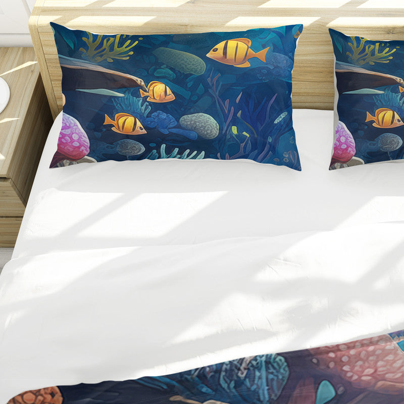 Deepsea Deep Blue Duvet Cover Set