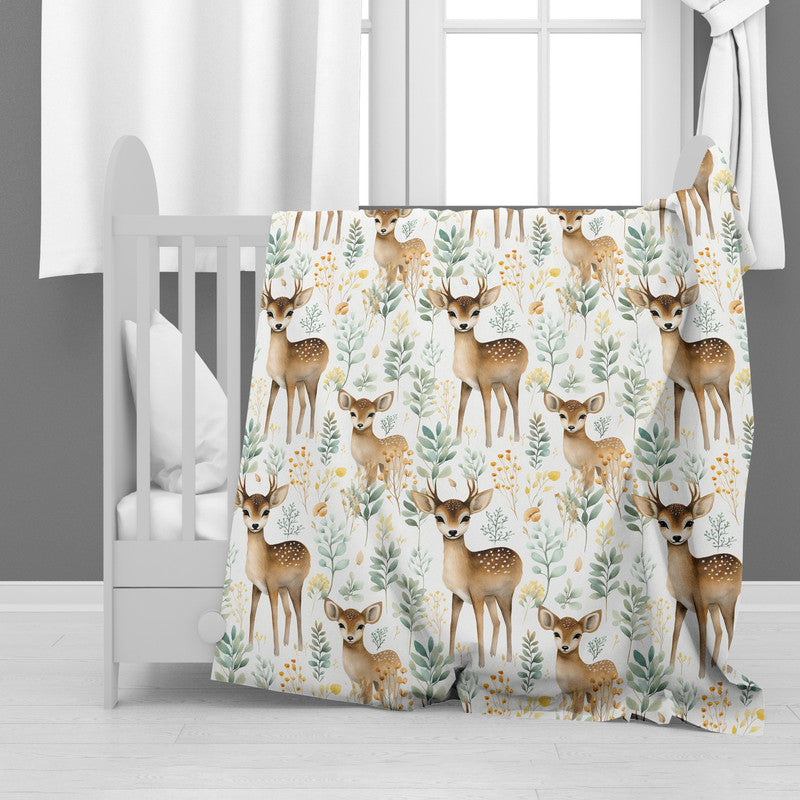 Deer Family Minky Blanket