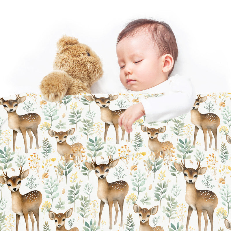 Deer Family Minky Blanket