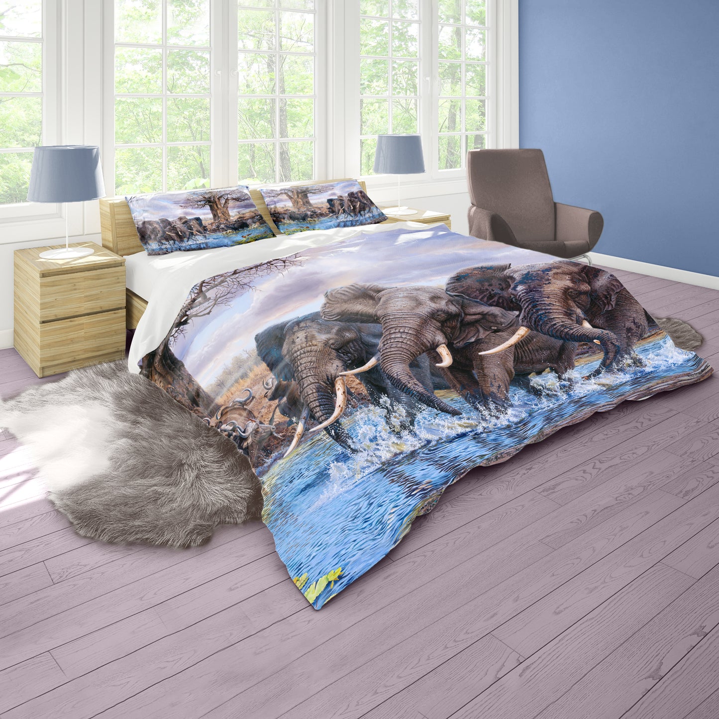 Watering Hole By Delene Lambert Duvet Cover Set